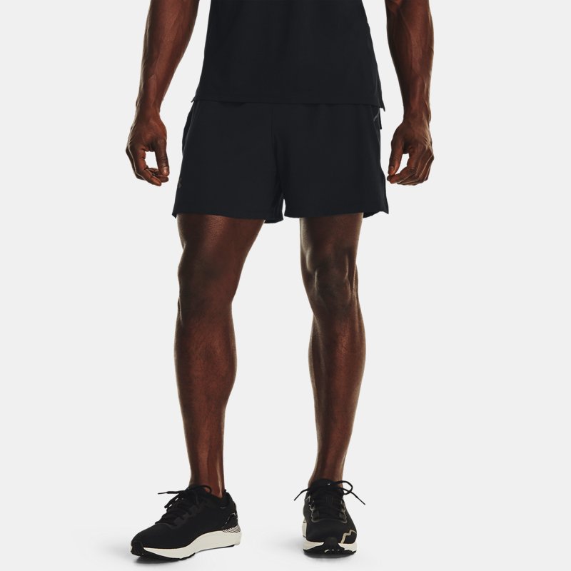 Men's Under Armour Launch Elite 5'' Shorts Black / Black / Reflective 3XL